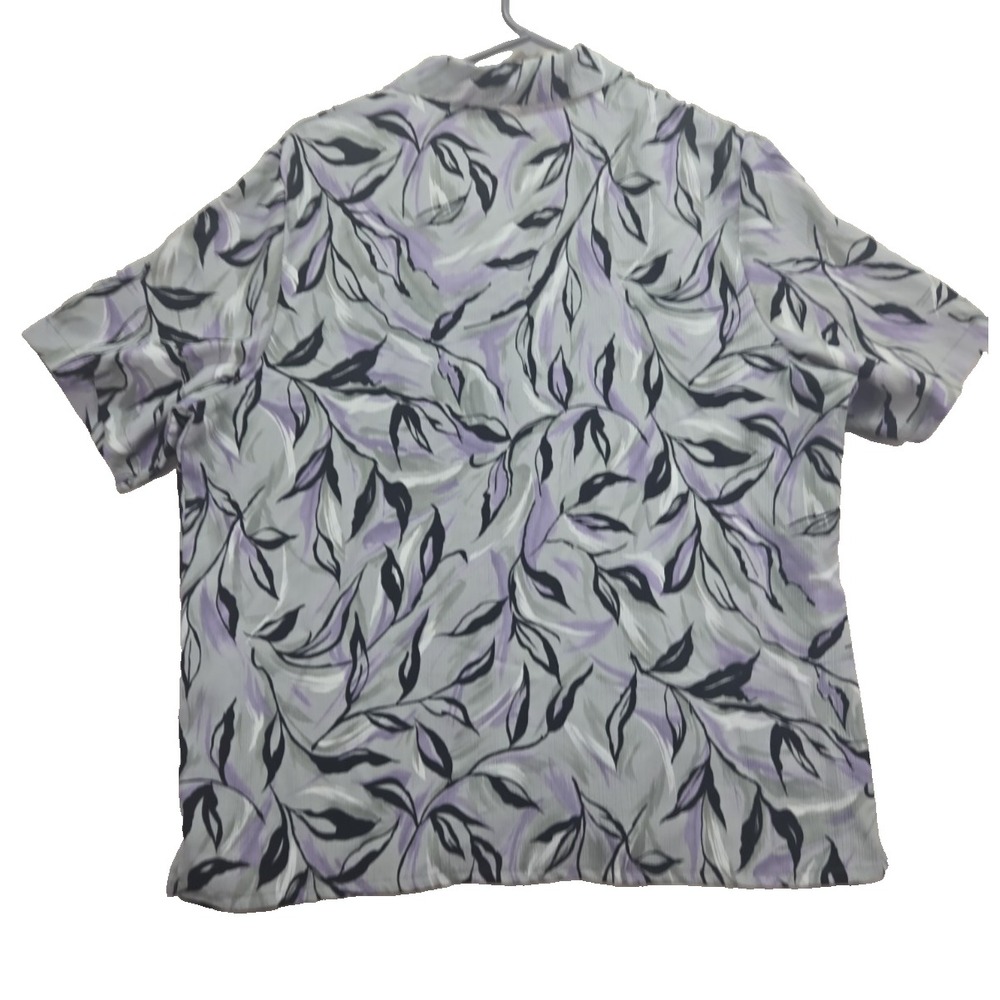 Alia Shirt Womens Button Up Shirt Size 16 Floral Short Sleeve Lightweight - Picture 8 of 9